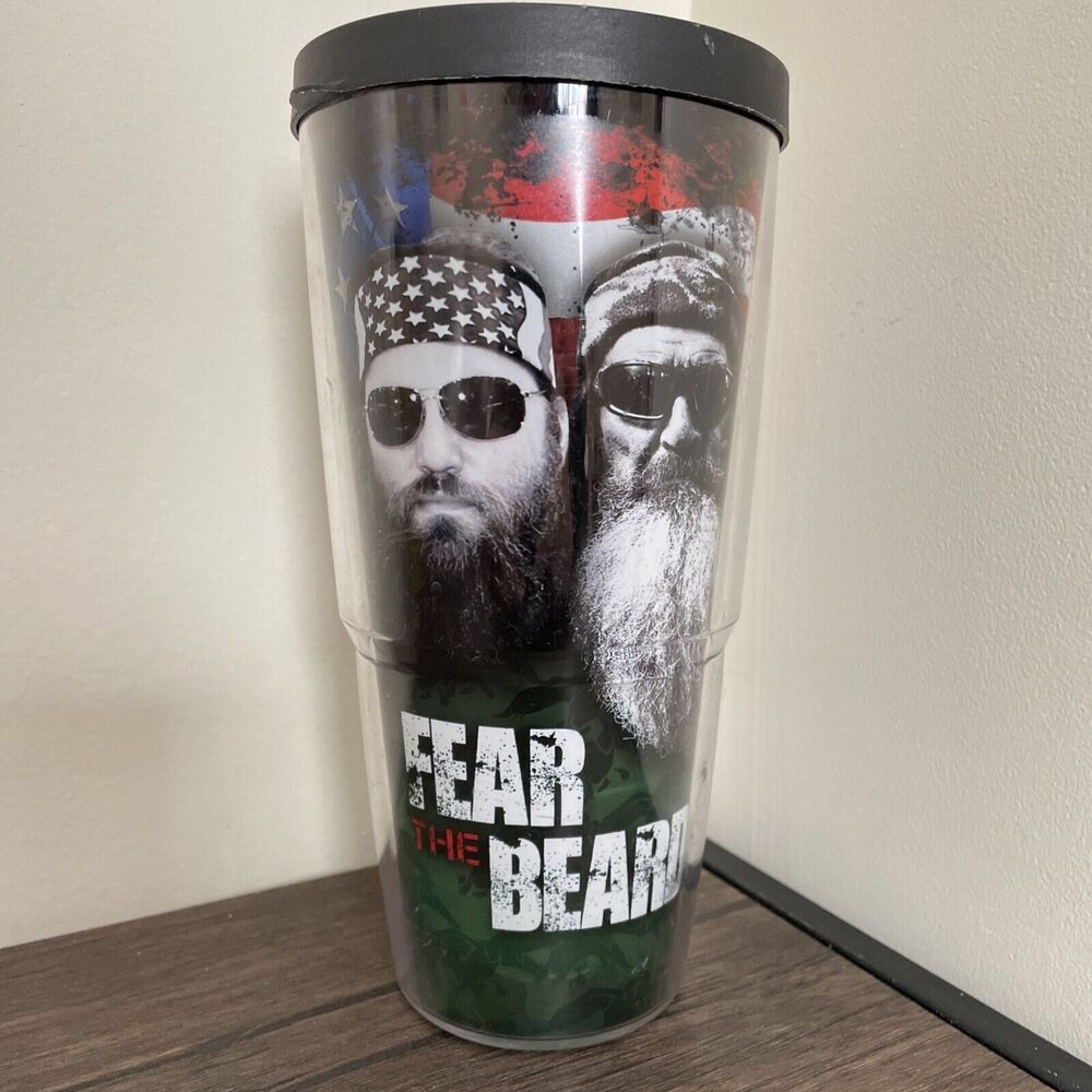Duck Dynasty Fear The Beard 24 oz Tervis Insulated Tumbler Hot Cold‎ 2013